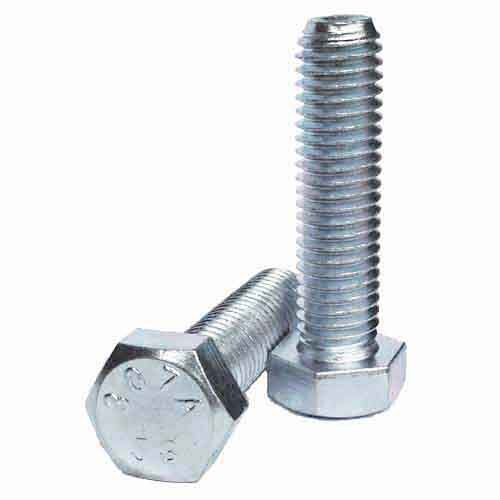 HTB38214 3/8"-16 X 2-1/4" Hex Tap Bolt, Coarse, A307 Grade A, Zinc